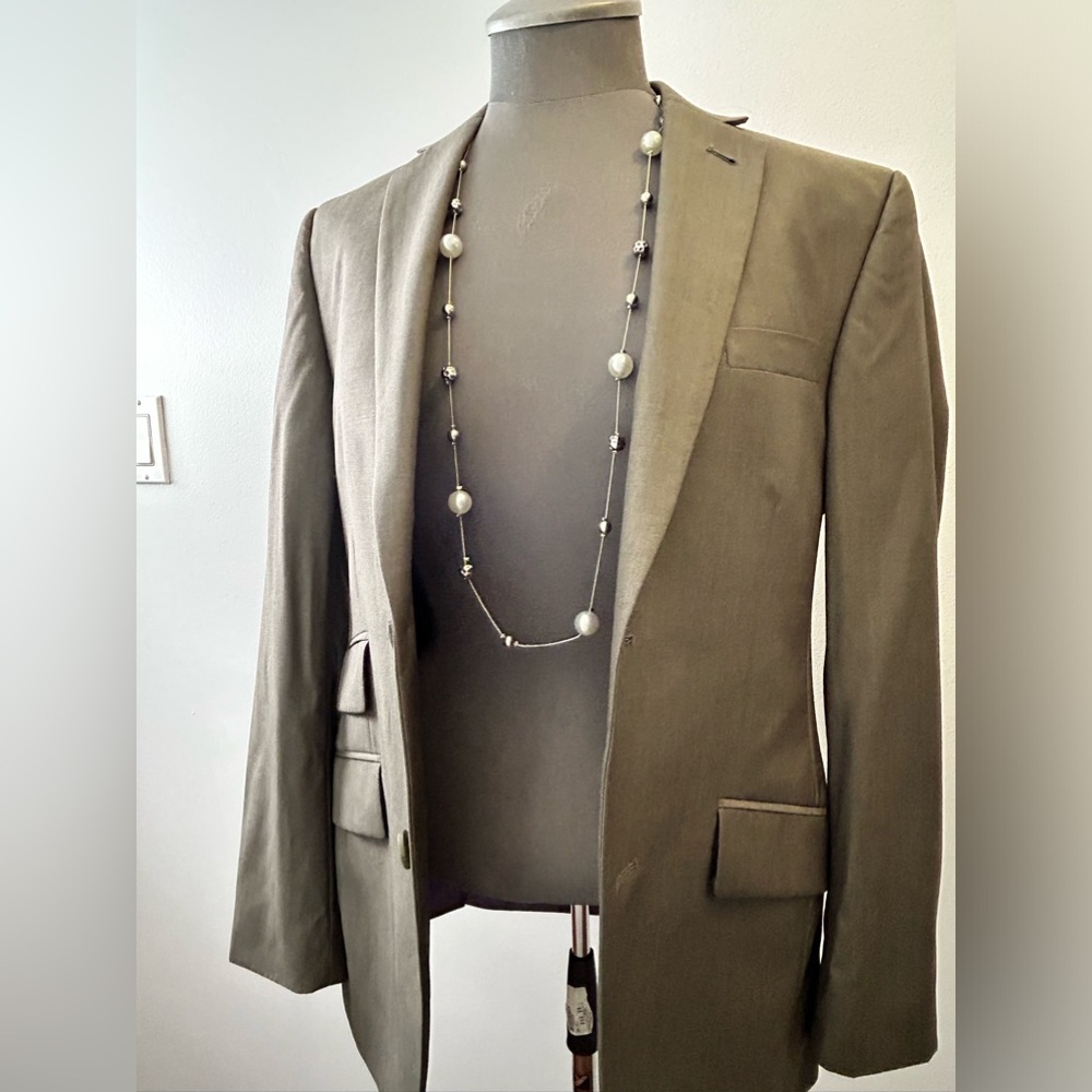 Vintage Ted Baker Classic Grey Blazer Unisex Purple
